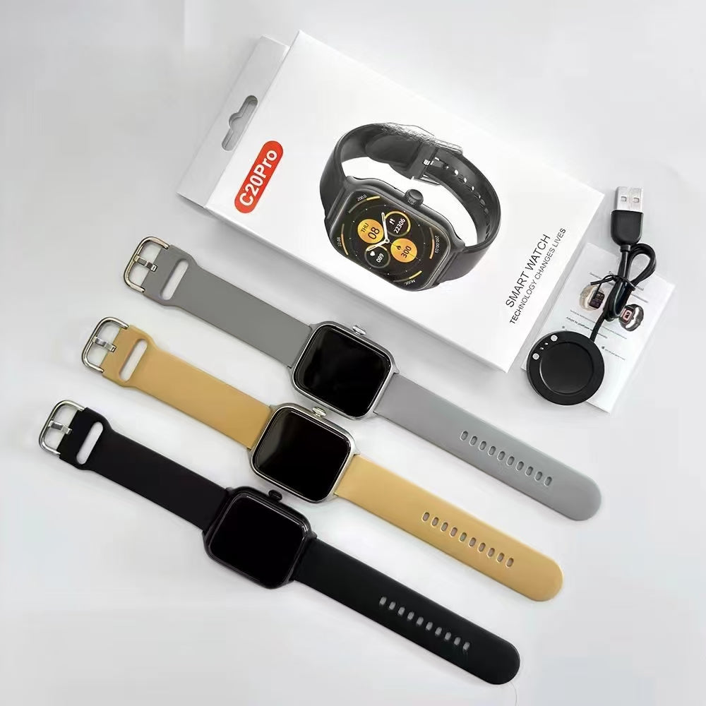 C20 Pro Smartwatch – 2.2" Touch Screen with HryFine App