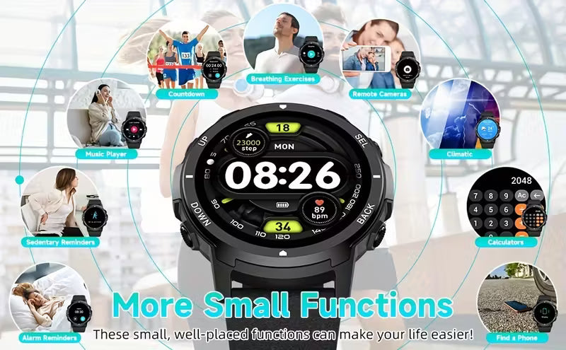 S52 Smartwatch – Wireless Calling, 110+ Sports Modes & Health Tracking