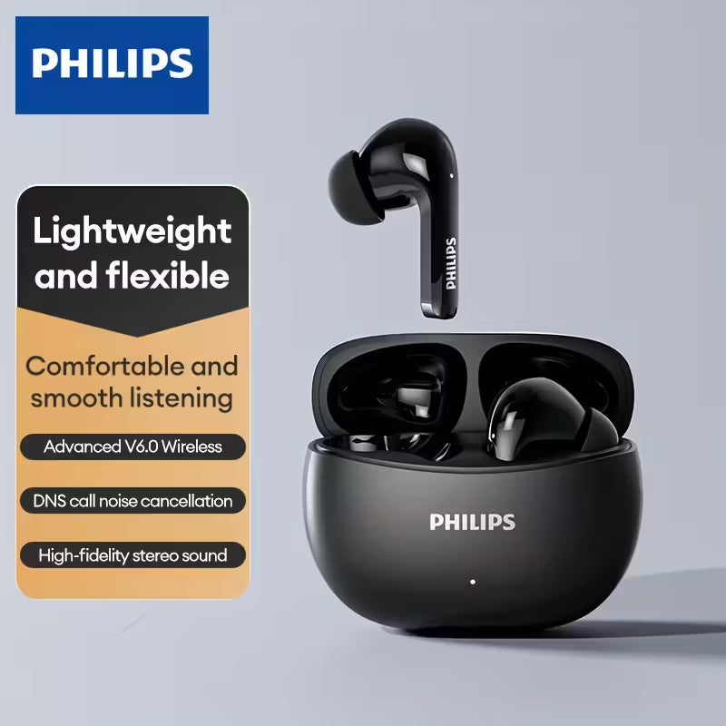PHILIPS TAT1320 Wireless Earbuds – Low-Latency Audio & 24-Hour Playtime