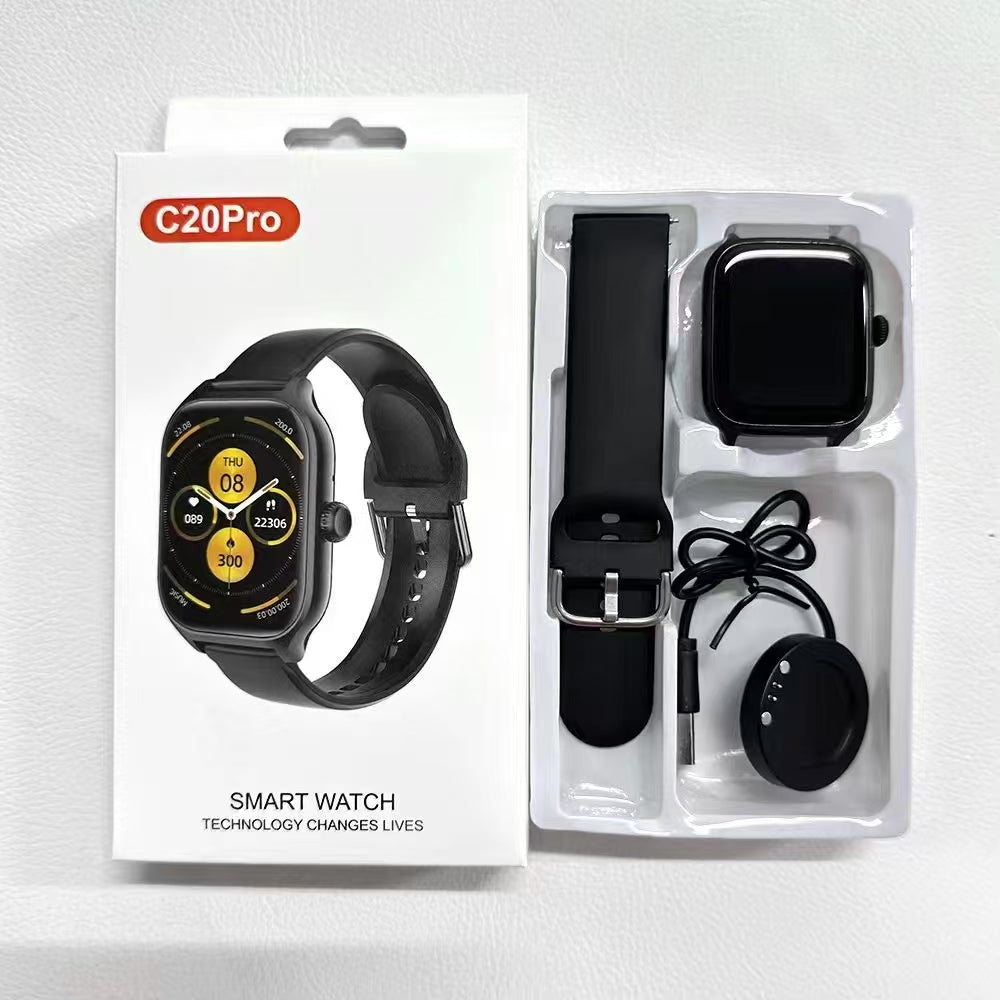 C20 Pro Smartwatch – 2.2" Touch Screen with HryFine App